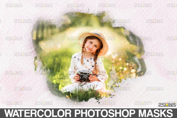 15 Watercolor Portrait Paint Masks Photos & Actions Amp