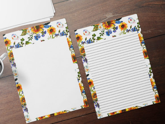 Colorful Watercolor Flowers Papers