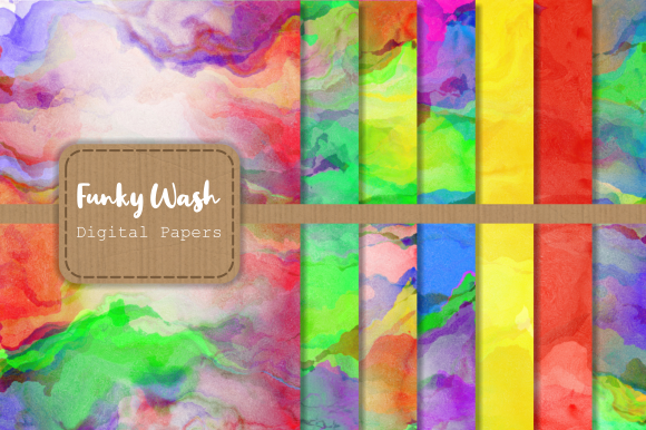 Funky Wash Watercolor Papers