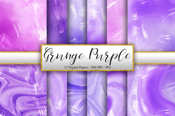 Grunge Purple Watercolor Background and Backgrounds