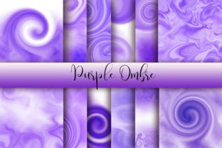 Purple Ombre Watercolor Background