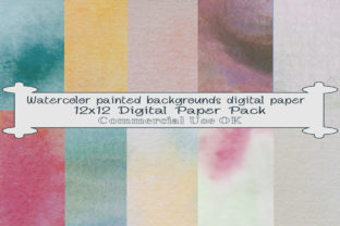 Watercolor Backgrounds Digital Paper